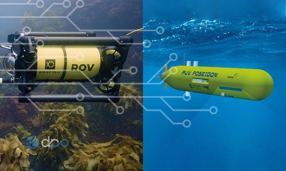 تفاوت ربات‌های ROV و AUV | مقایسه کاربرد ربات‌های زیرسطحی